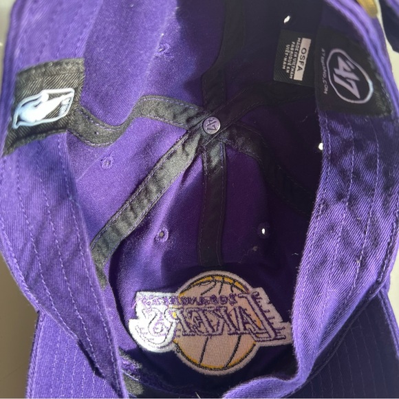 Los Angeles LA Lakers NBA Purple 47 Brand Relaxed Fit Adjustable Hat - Picture 2 of 5